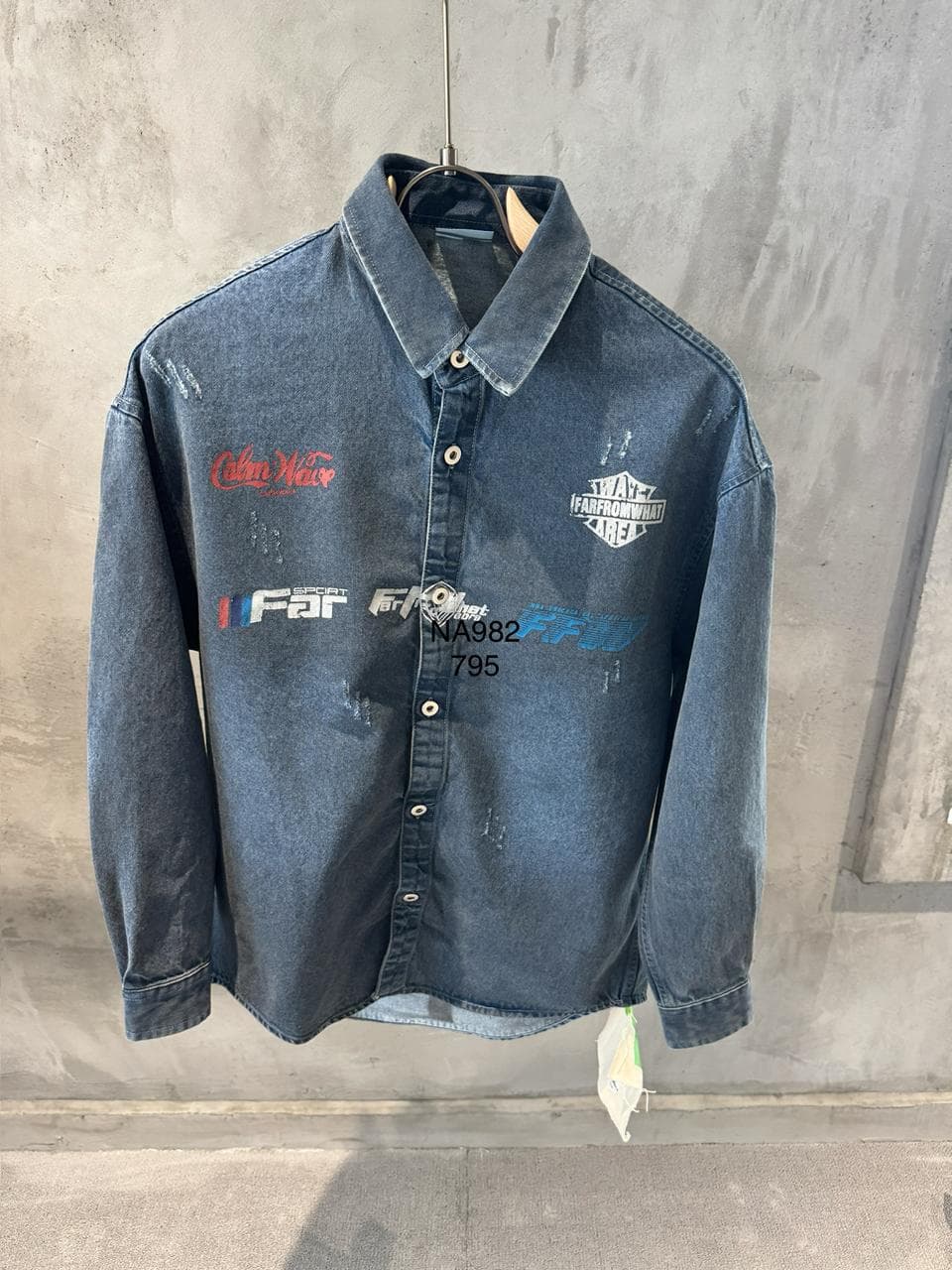 Denim Shirt with Print