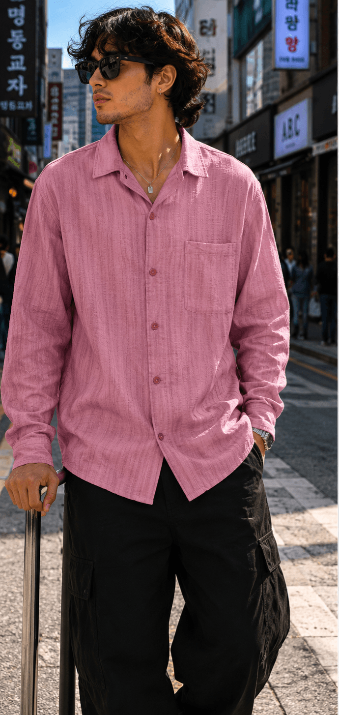 Korean Style Texture Shirts