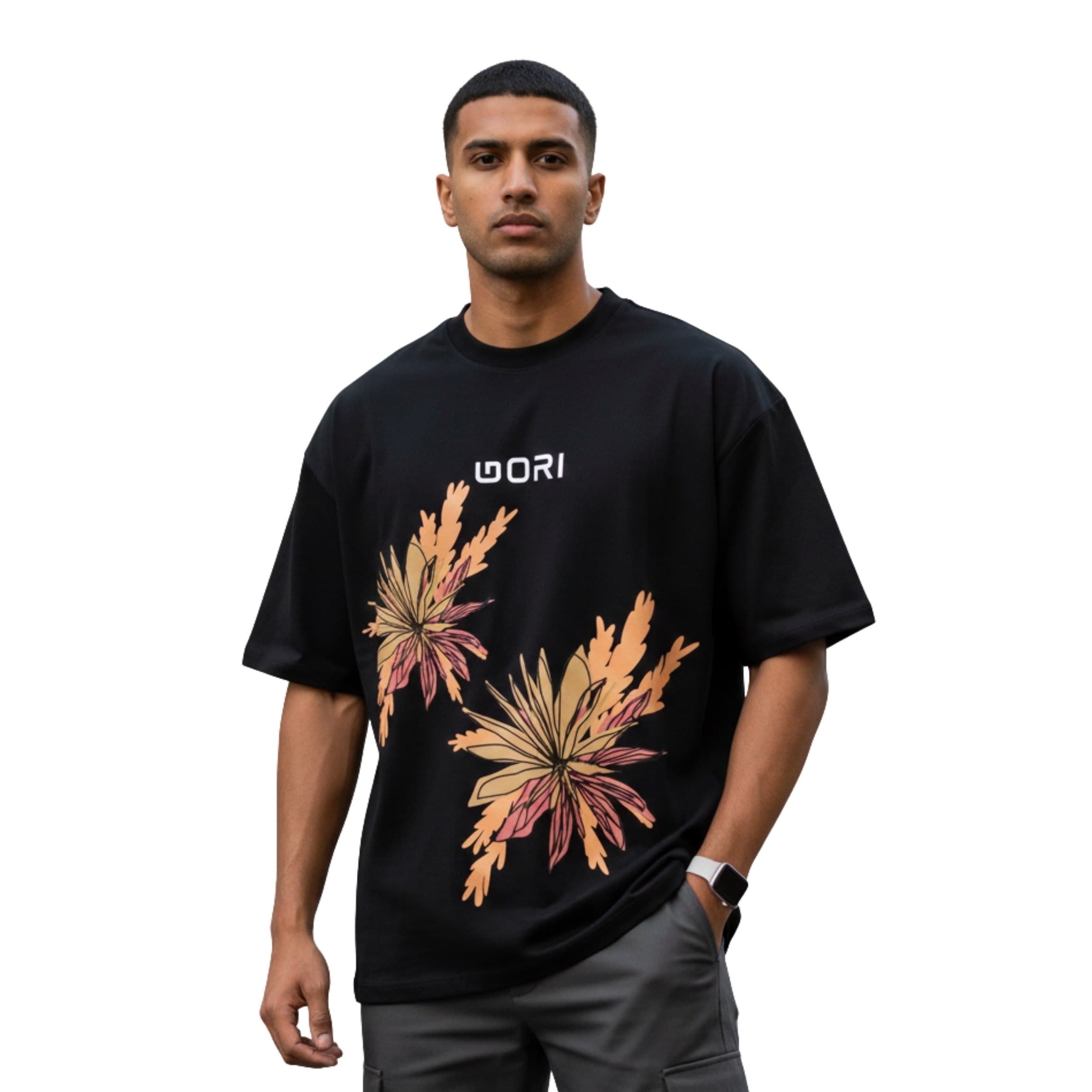 GORI NATURE FLORAL OVERSIZED T-SHIRT